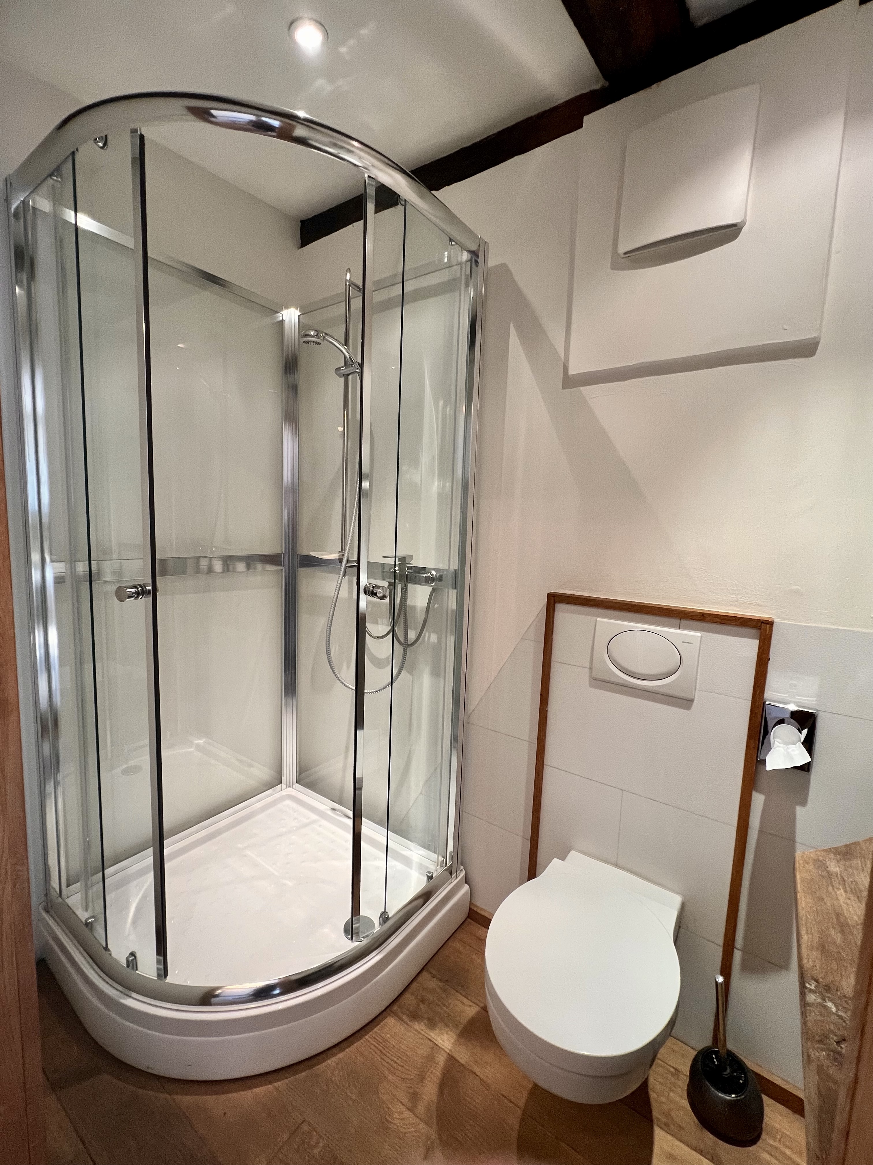 Badezimmer im Hotel Pemü